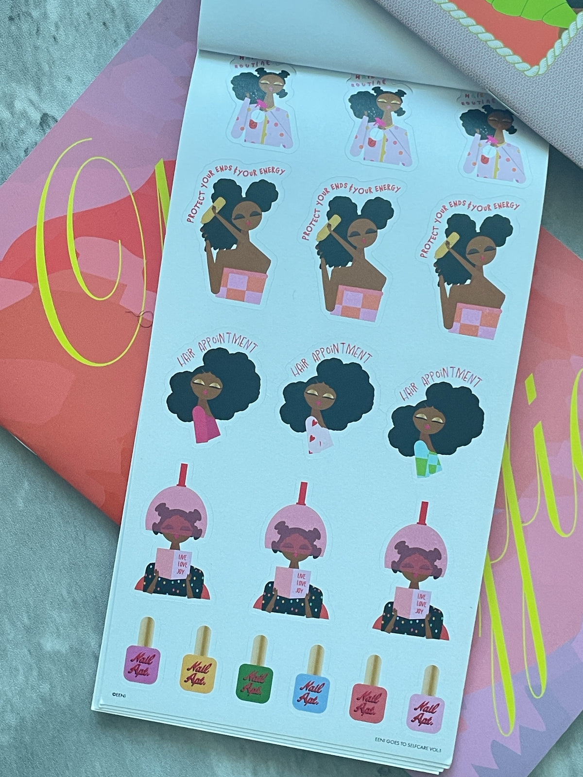 Eeni Goes to Selfcare Vol: 1 Sticker Booklet