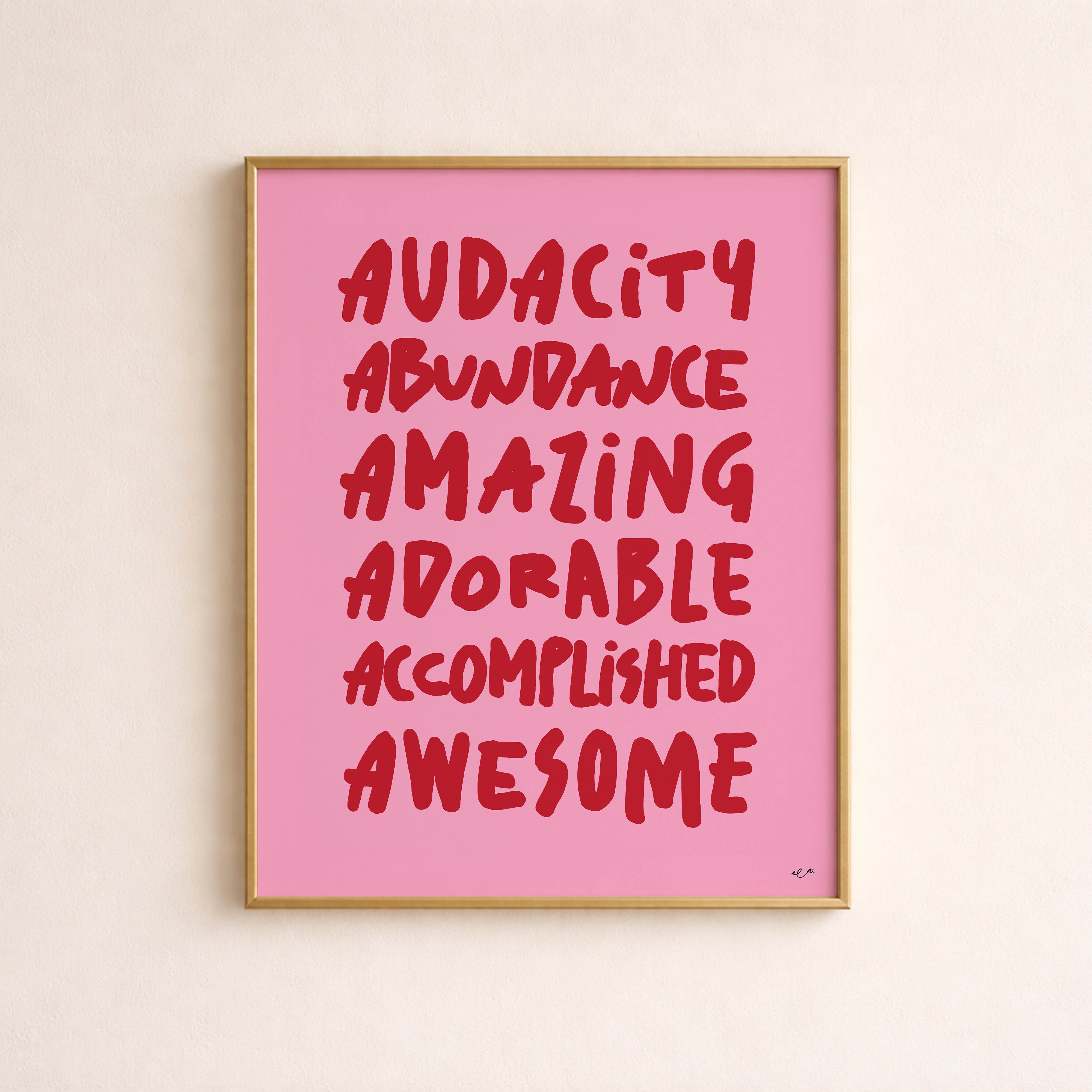 Letter A - Affirmation Words