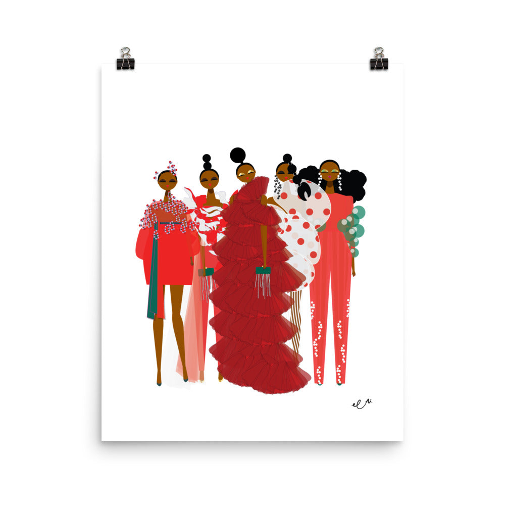 Holiday OOTD Art Prints