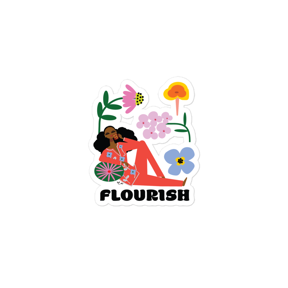 Flourish Sticker