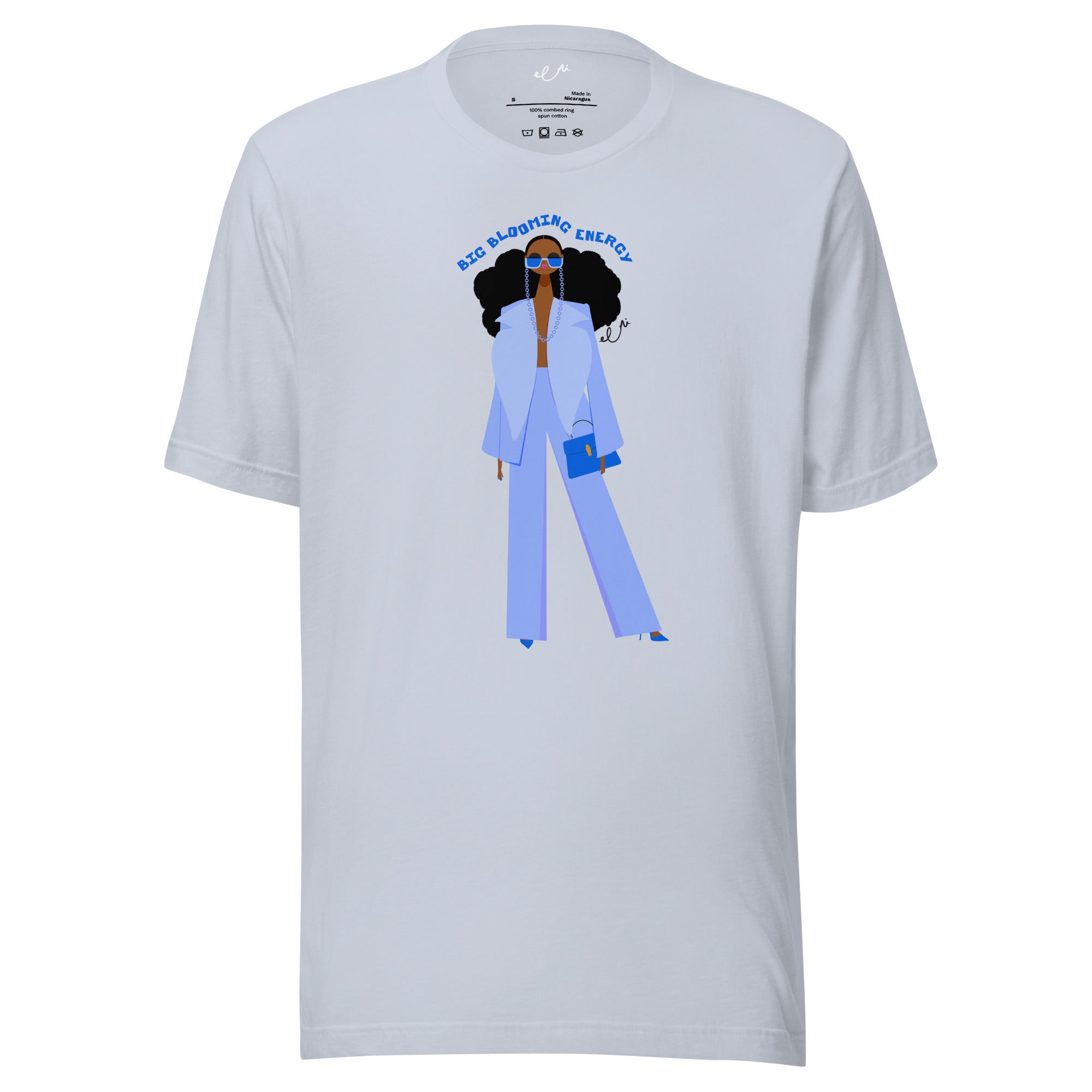 Big Blooming Energy Unisex t-shirt (Blue)