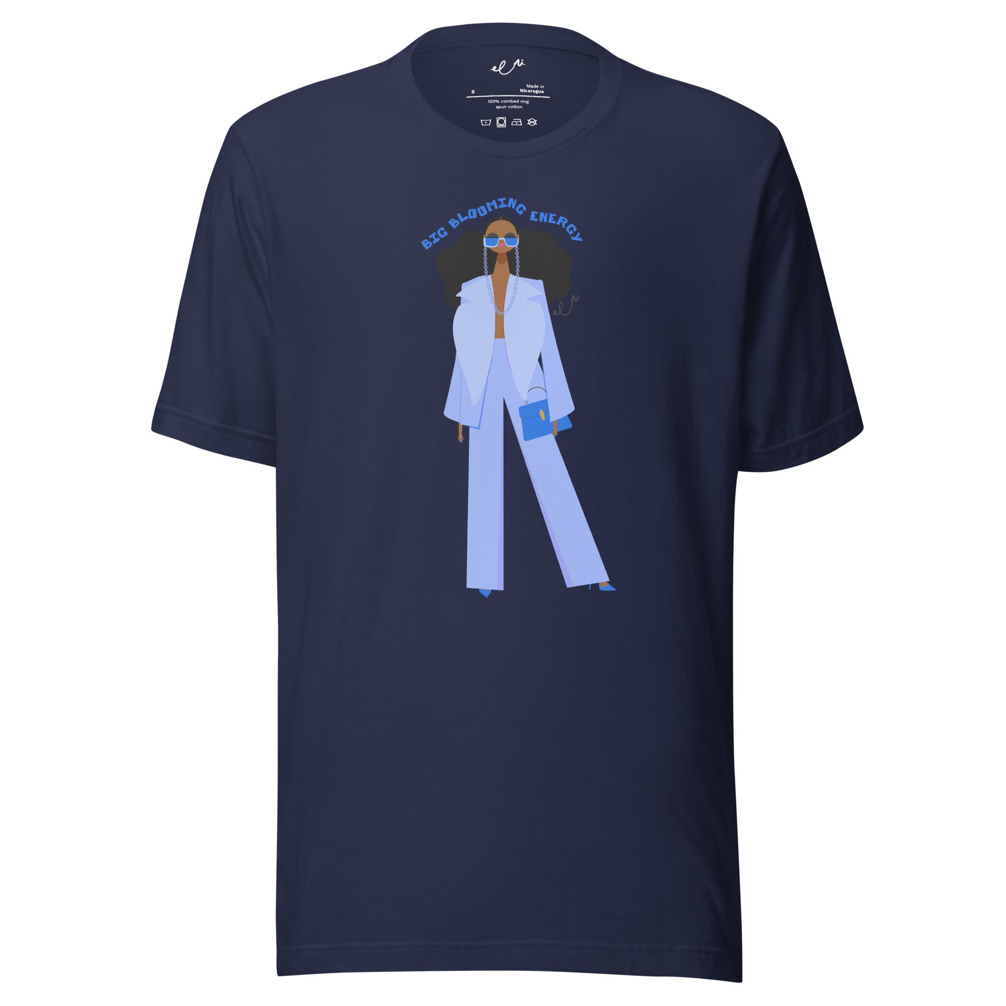 Big Blooming Energy Unisex t-shirt (Blue)