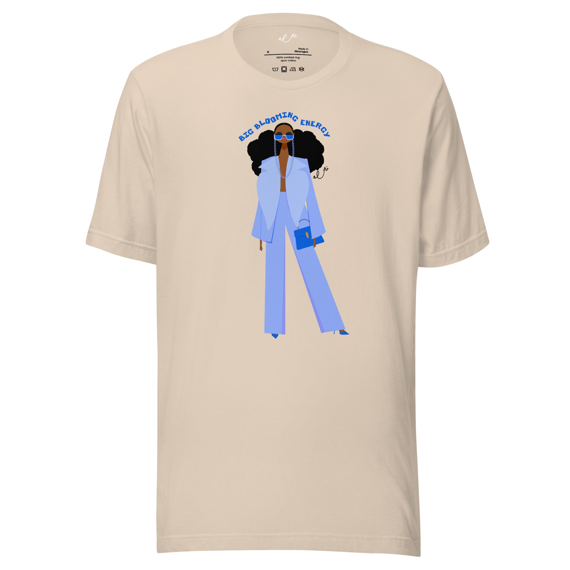 Big Blooming Energy Unisex t-shirt (Blue)