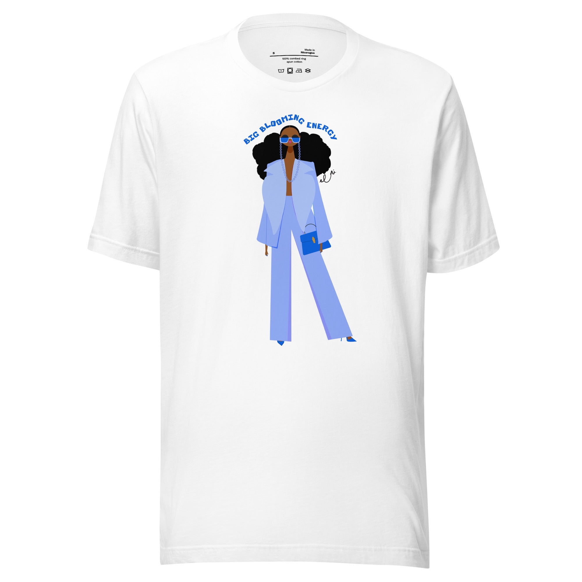 Big Blooming Energy Unisex t-shirt (Blue)