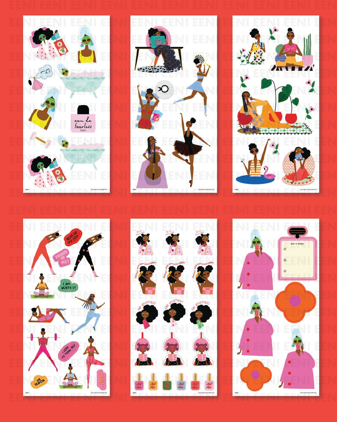 Eeni Goes to Selfcare Vol: 1 Sticker Booklet