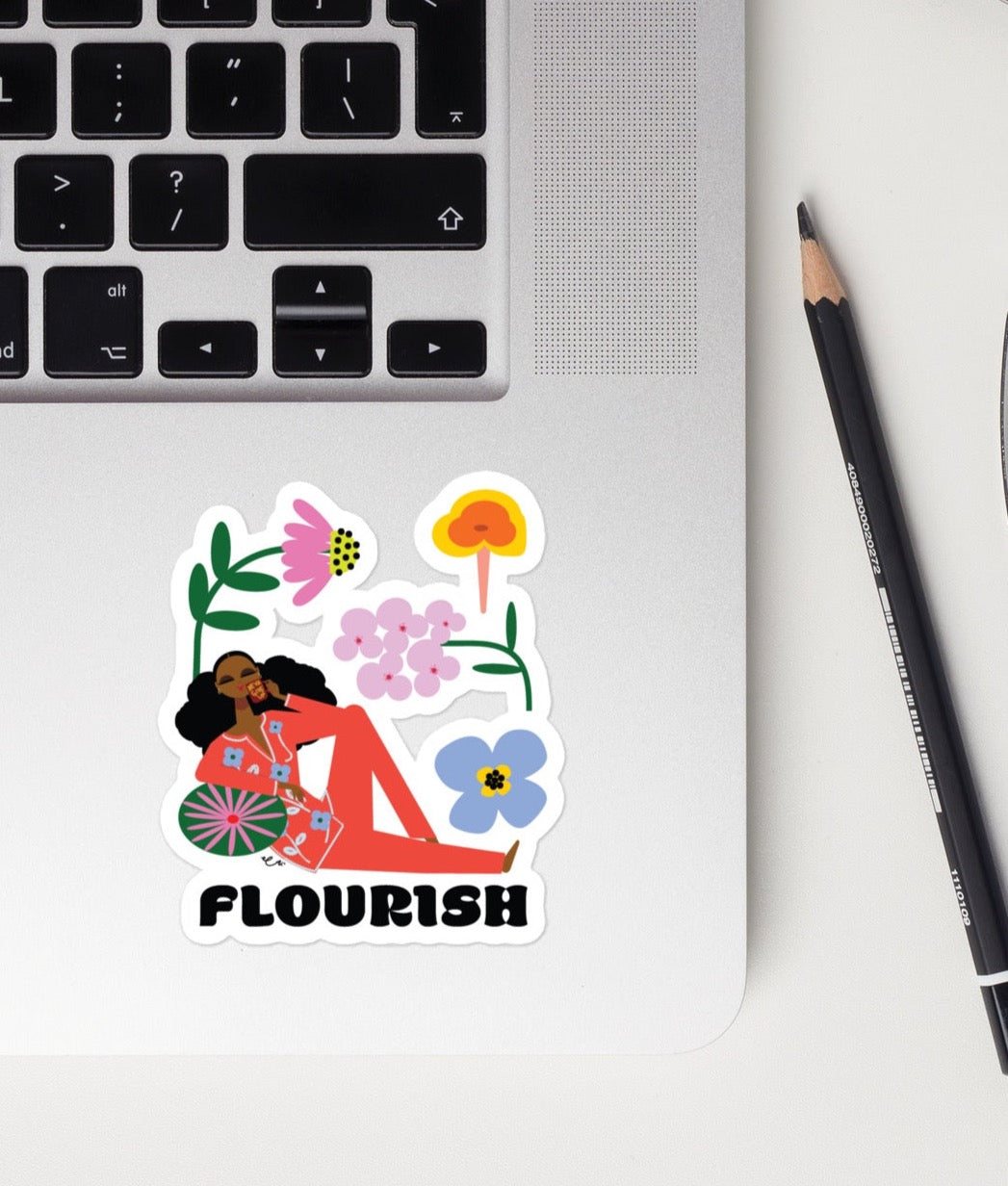 Flourish Sticker