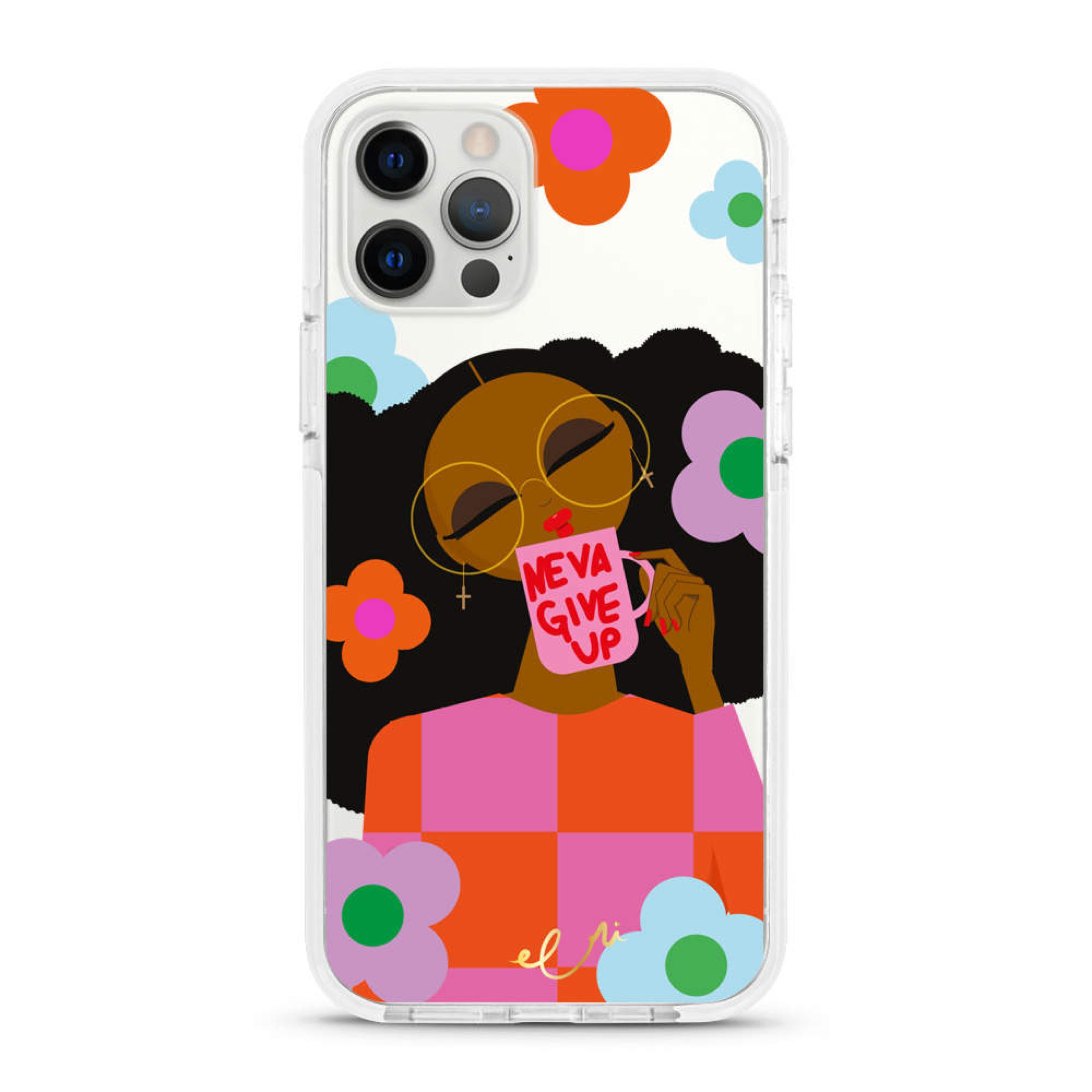 Never Give Up iPhone Case