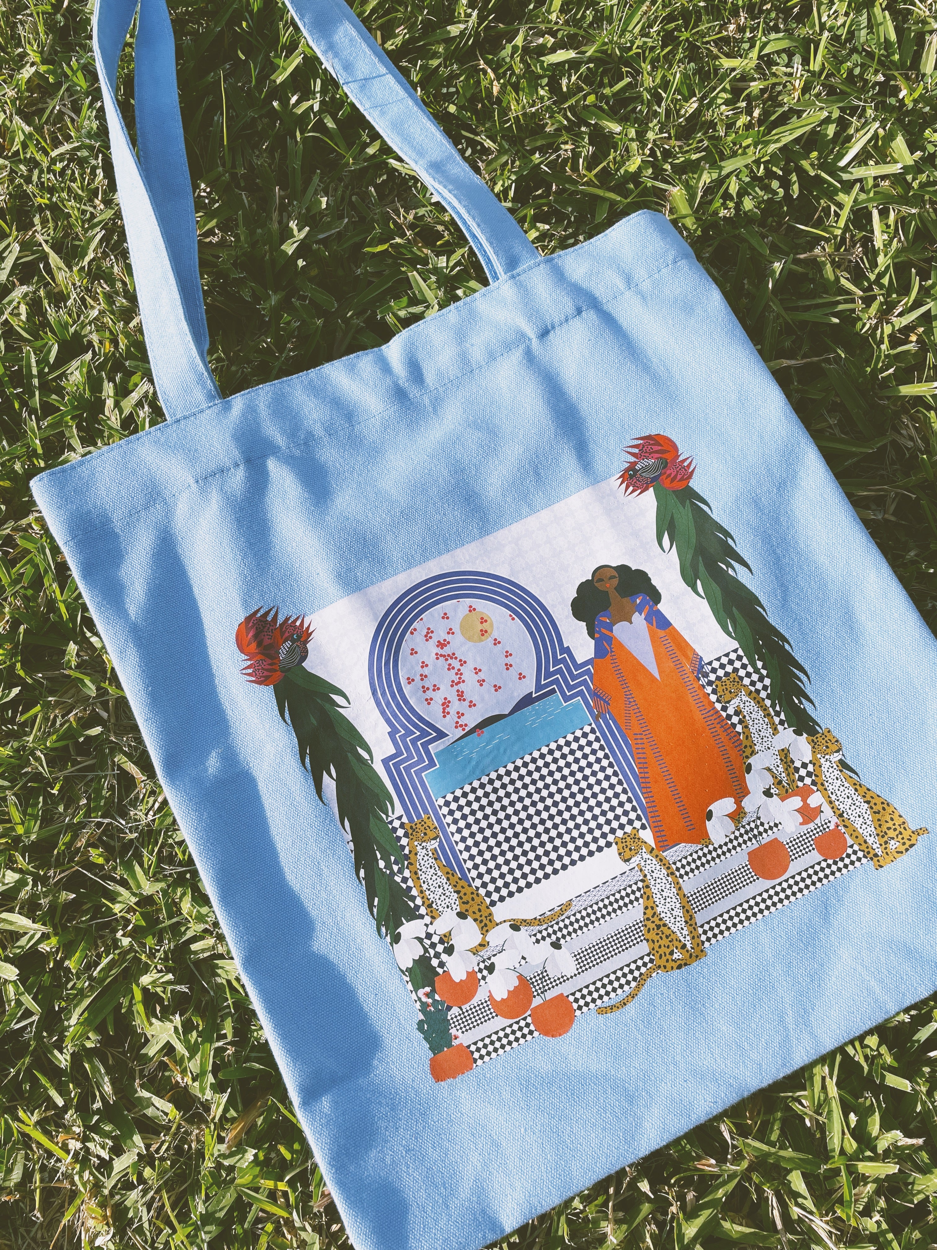 Queen of the Nile Cotton Bag