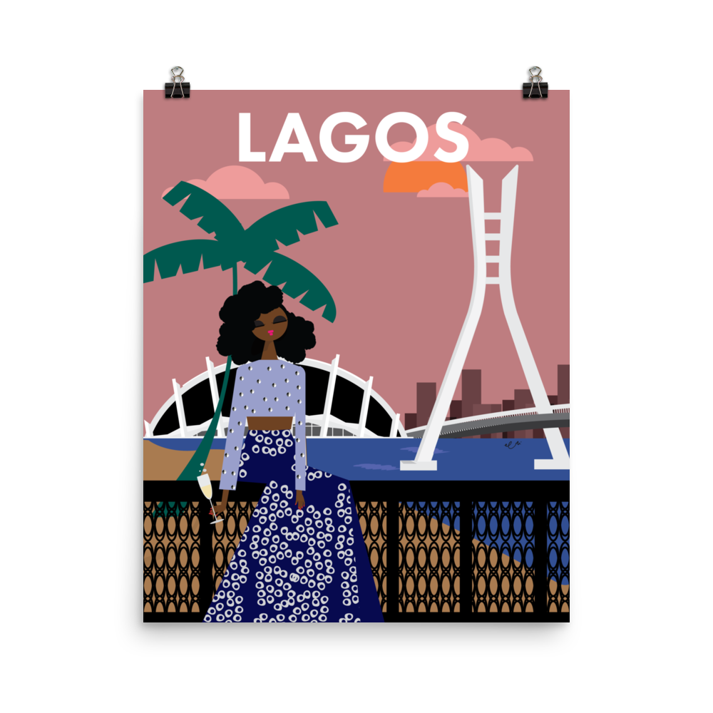Lagos Art Print